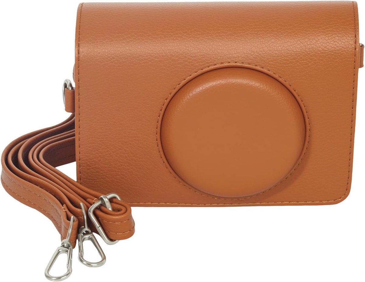 Camera Case voor Kodak MS200 Mini Shot 2 - Bruin - Compact en lichtgewicht - Ideaal voor onderweg - ShopVlot