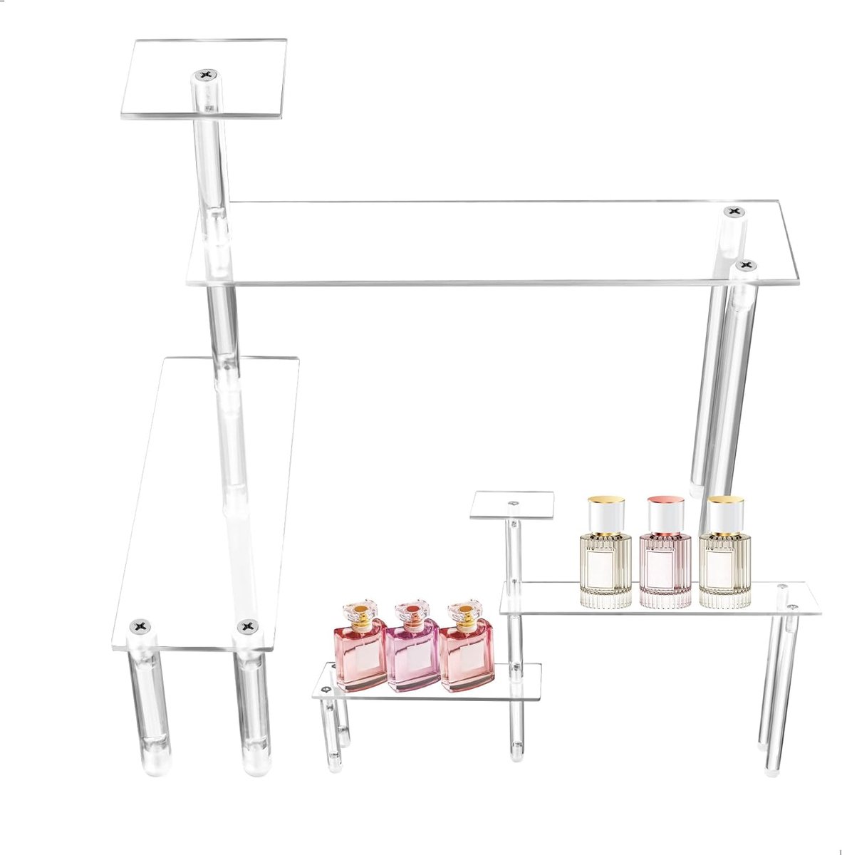 Parfumorganizer 3-laags acryl - Perfect voor sieraden en nagellak - Ruimtebesparend en overzichtelijk - ShopVlot