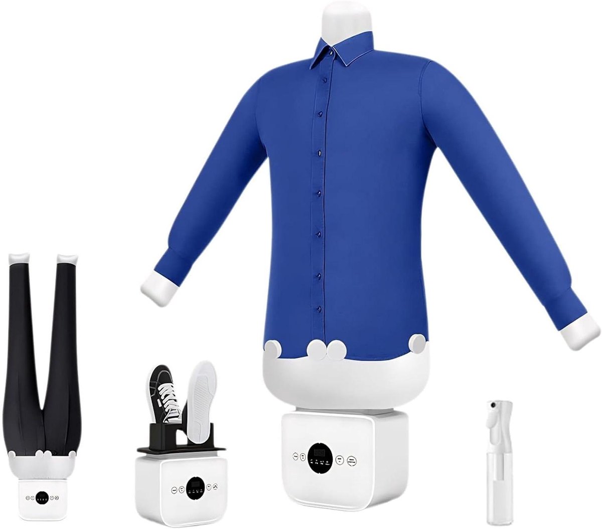 Automatisch Strijkijzer - Stoomdroger Kleding - Kreukvrije Kleding - Handsfree Strijken - Universele Maat - Wit
