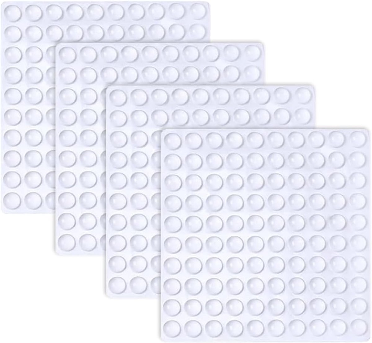 Schokdempers zelfklevend 6x2mm - Transparante rubber caps - Geluidsreductie - Bescherming voor meubels - ShopVlot