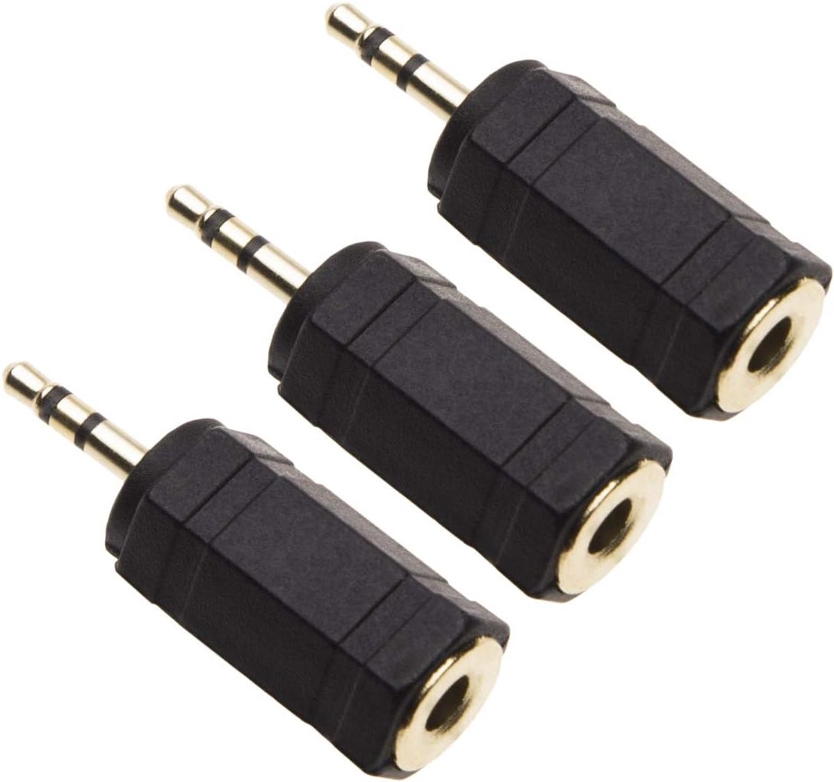 Adapter 3.5mm naar 2.5mm - stereo audio - gold plated - aansluitbare hoofdtelefoons - ShopVlot