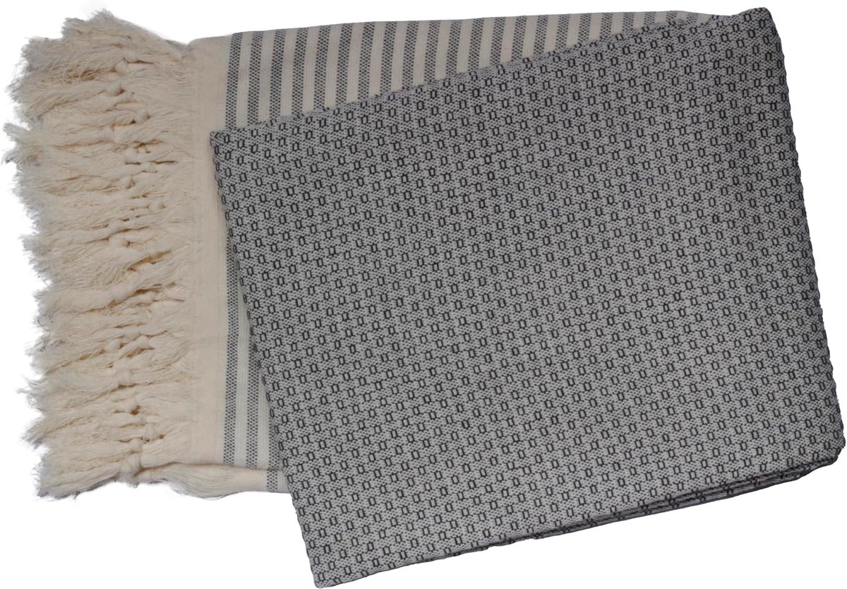 Hammam Towel 100 x 200 cm - 100% Katoen - Zacht en Lichtgewicht - Ideaal voor Sauna en Strand - SnelShoppen