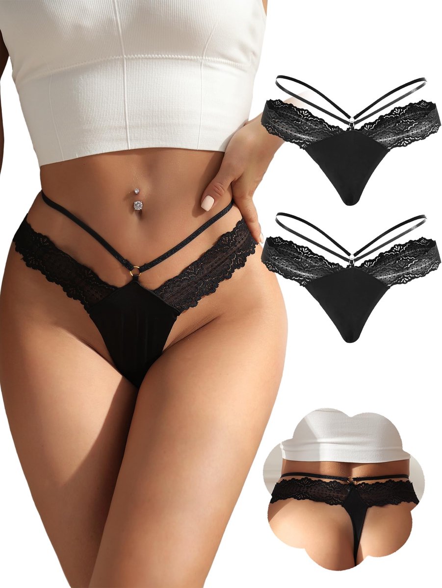 Tanga slip dames S - katoen - hete kant - sexy en chic ondergoed - SnelShoppen