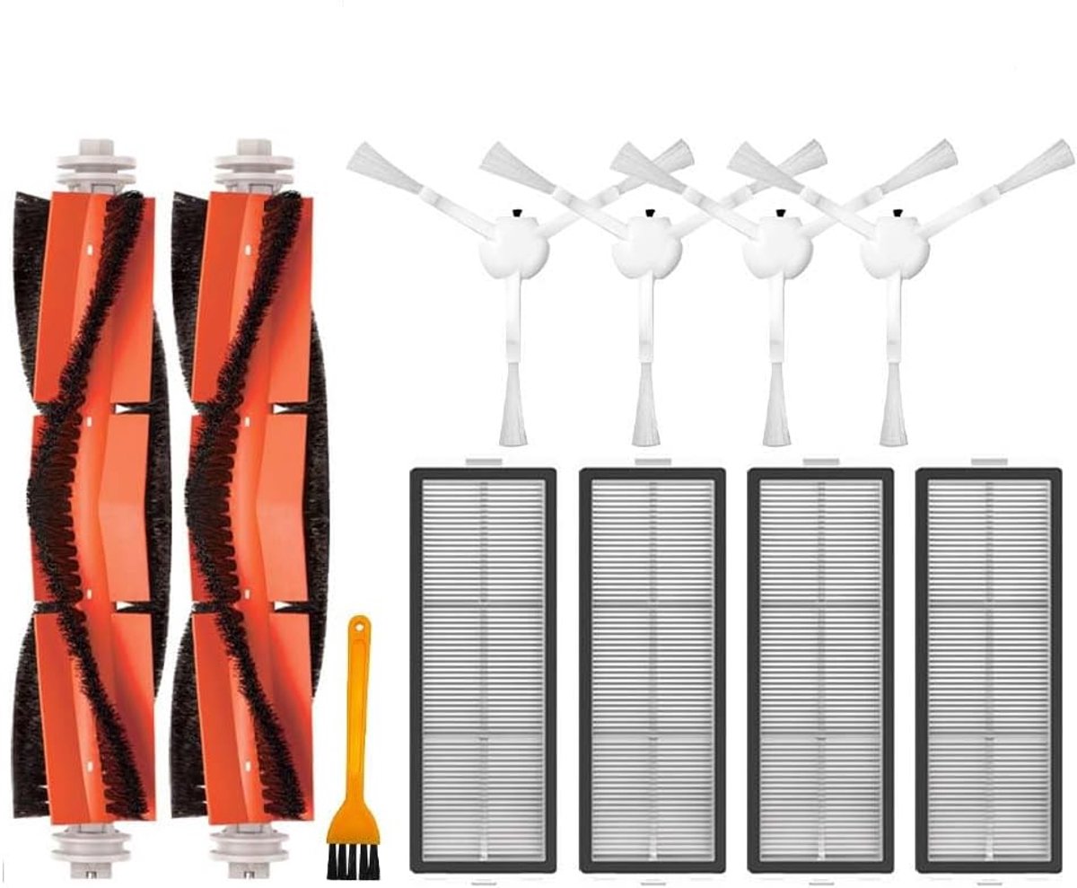 Reserveonderdelenaccessoires voor Dreame Bot D10 Plus RLS3D, stofzuigeraccessoires, 2 x hoofdborstel, 4 x filters, 4 x zijborstel, 1 x reinigingsgereedschap