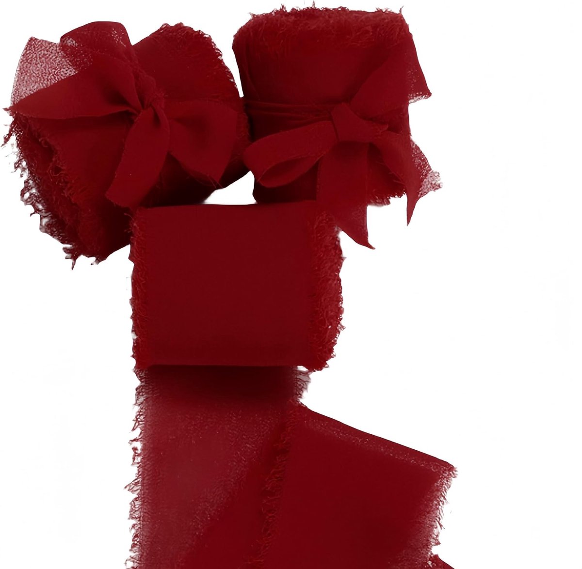 franjes lengte 5 meter breedte 4 cm (rood)