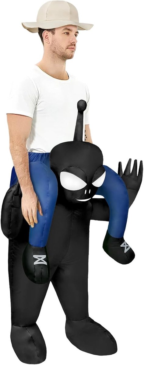 Kostuum, opblazende verkleedkleding voor volwassenen en kinderen, grappige Halloween-kostuums voor Halloween, cosplay en maskeradefeest