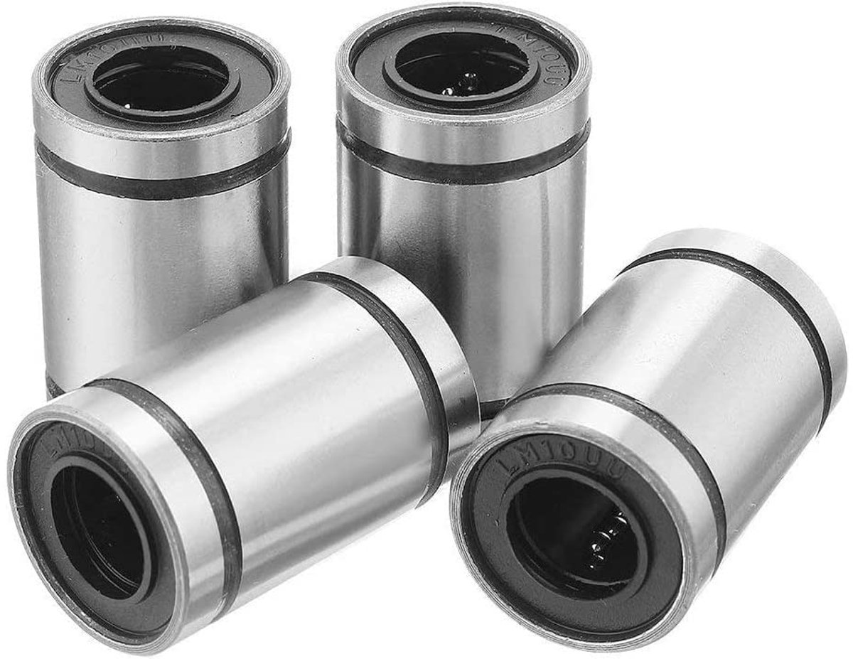 4 stks LM10UU 10x19x29mm Dubbelzijdige Rubber Seal Lineaire Motion Kogellager