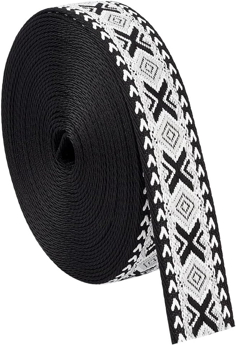 10 Yards Vintage Jacquard Lint Emobridered Geweven Lint Ruit Patroon 1-3/8 Inch Stof Trim Kledingstuk Accessoires Versieringen Trim Voor Naaien Kleding Tas Decoraties