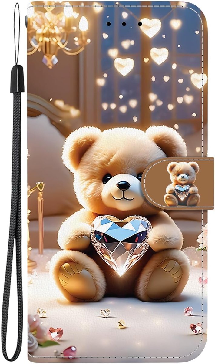 Hoes voor mobiele telefoon voor Samsung Galaxy S23 5G, PU-leren hoes, inklapbaar, flipcase, tas, magneet, kaartenvak, standfunctie, beschermhoes, portefeuille, kaartsleuven, patroon, klaphoes