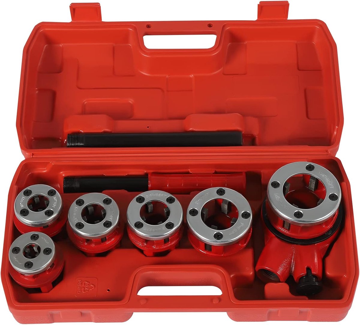 Kniptang set 9 delig - staal met 6 snijkoppen - buizenknipper voor diverse diameters - ideaal voor installatie - SnelShoppen