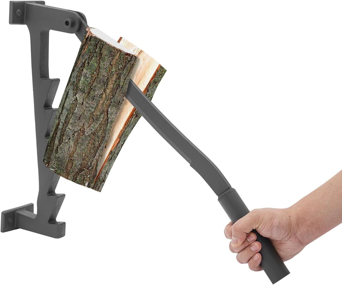 Houtsplitser handmatig - Veiligheidsmechanisme - Ideaal voor brandhout - Energiezuinig en eenvoudig in gebruik - SnelShoppen