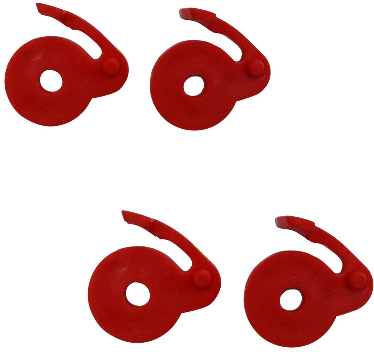 2 paar STEMA-zekeringen voor zijwandslotaanhanger muursluiting hanger Basic vervanging rood ET0000451 T4503434