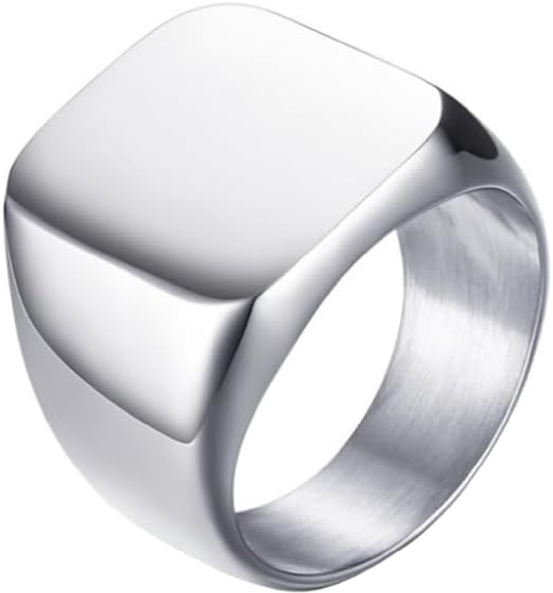 Zegelring van Mendes Zilverkleurig-21.5mm