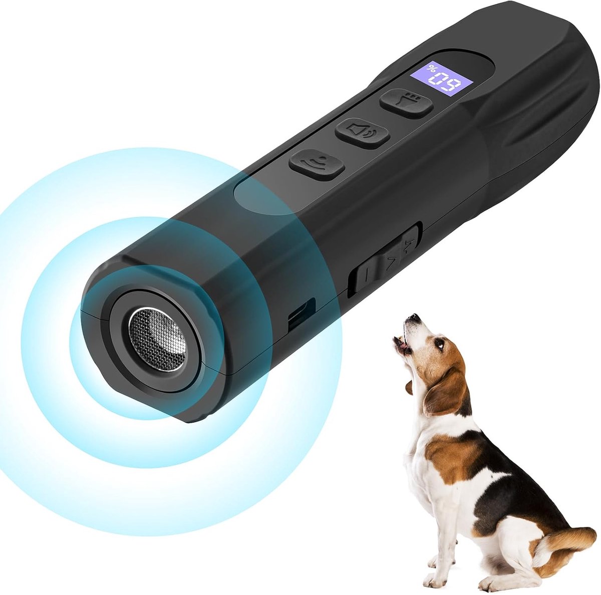 Antibell voor honden: Antibell ultrasoon apparaat met 3 modi, 10 meter Anti Bell apparaat voor honden, oplaadbaar middel om honden te stoppen met blaffen, veilig anti-blaf middel voor honden voor