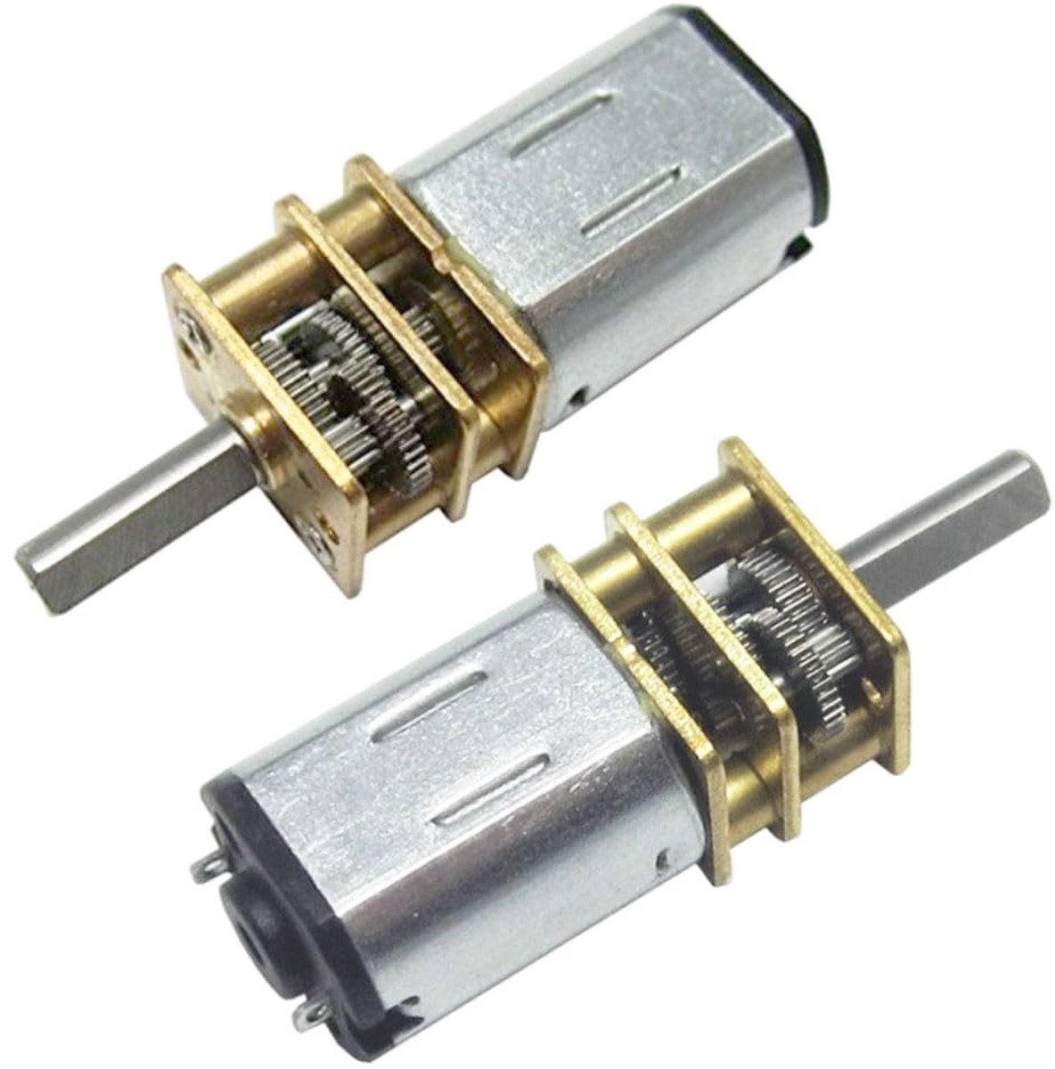 N20 Kleine DC Motor 6V 10 RPM Schacht Lengte 10mm Geared Motor met Metalen Versnellingsbak Motor voor DIY RC Speelgoed 2 STKS