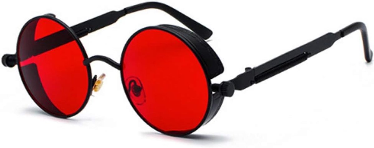 Zonnebril Man Vrouw Ronde Retro Wijnoogst Cirkelstijl Zonnebril Gekleurd Metalen Frame Bril Eyewear