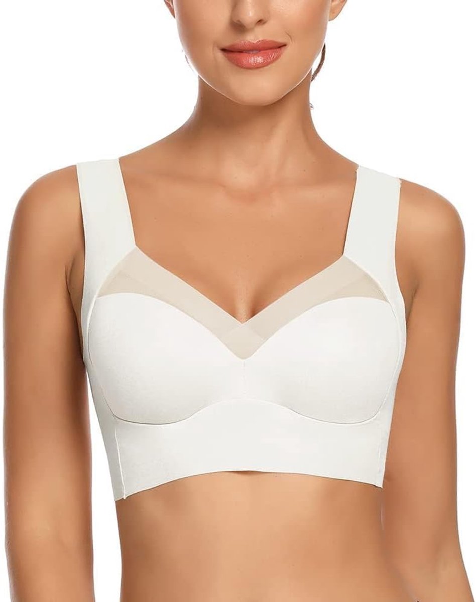 Dames volledige cups beha beugel Zero Feel Push up Naadloos Comfort Soft BH Sleep BH Klassieke Bustier