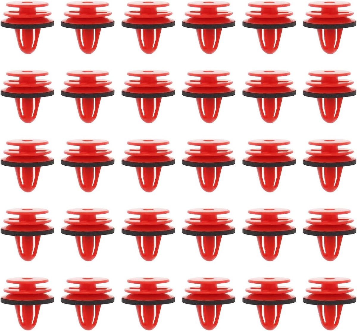 Store 30 stuks binnenbekleding voor autodeur, decoratieve clip deurpaneel bevestigingsclip 07146962771 6962771 compatibel met BMW 3-serie E90 E91 E92 E93 rood