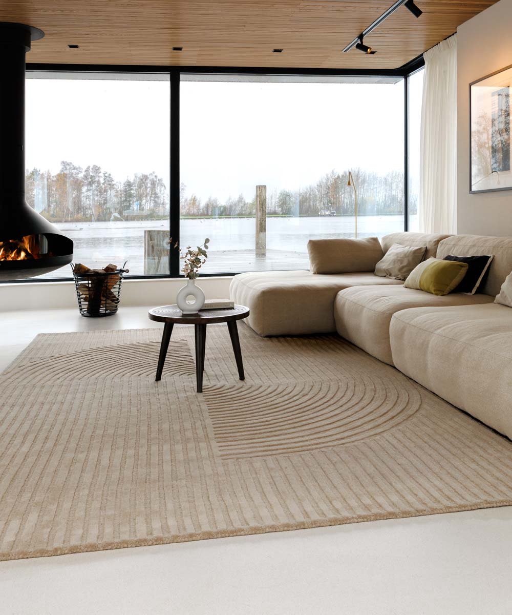 Japandi vloerkleed - Balans beige 300x400
