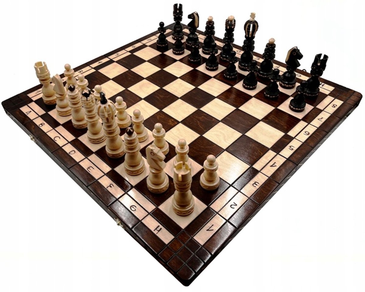 Houten Schaakset Roman Jawor Szafraniec - 60x60cm