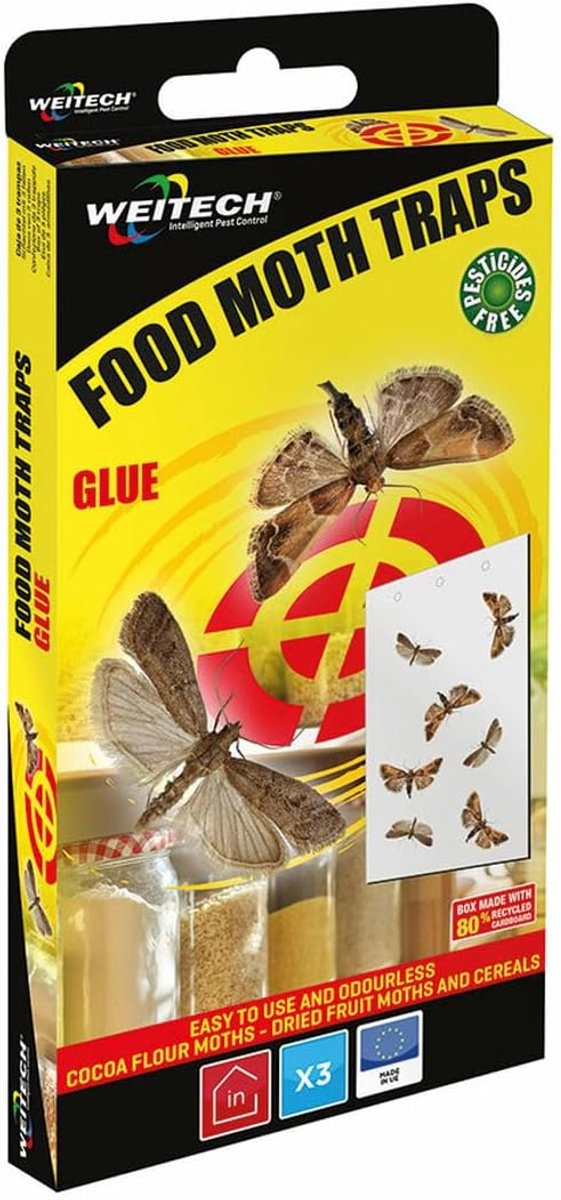 Insectenval Motten - Pack van 3 - Multicolor - Effectieve bestrijding van motten - ShopVlot