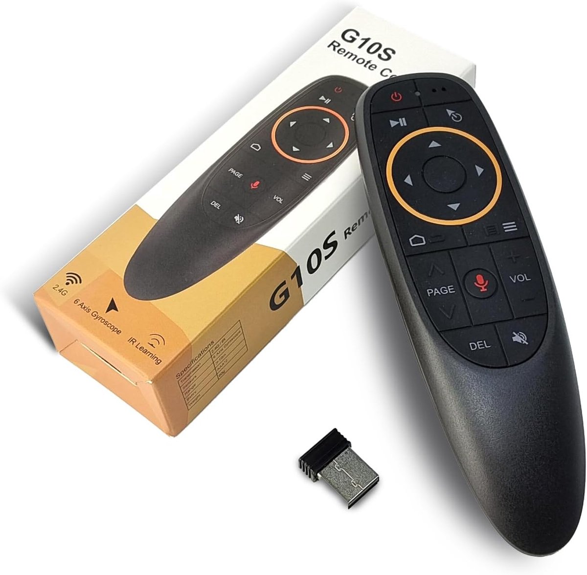 Air Mouse afstandsbediening - draadloos 2.4G RF - 6-assige gyroscoop - eenvoudig zoeken met spraak - ShopVlot