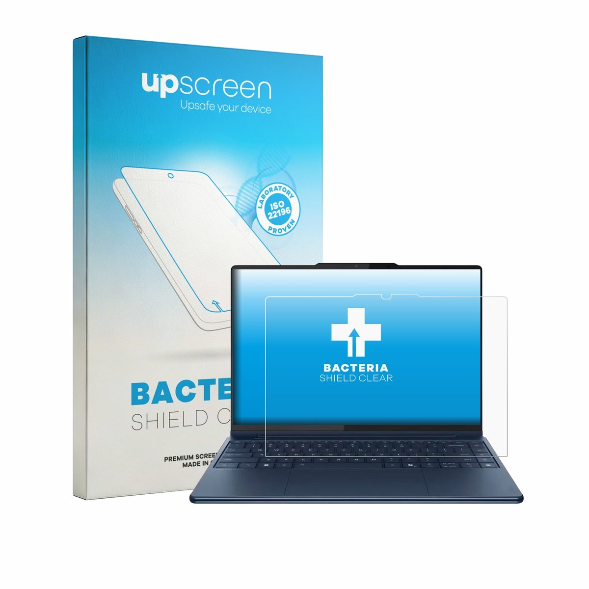 upscreen - Screenprotector voor Lenovo Yoga Pro 9 16 Gen 10 - Folie Beschermfolie transparant antibacterieel