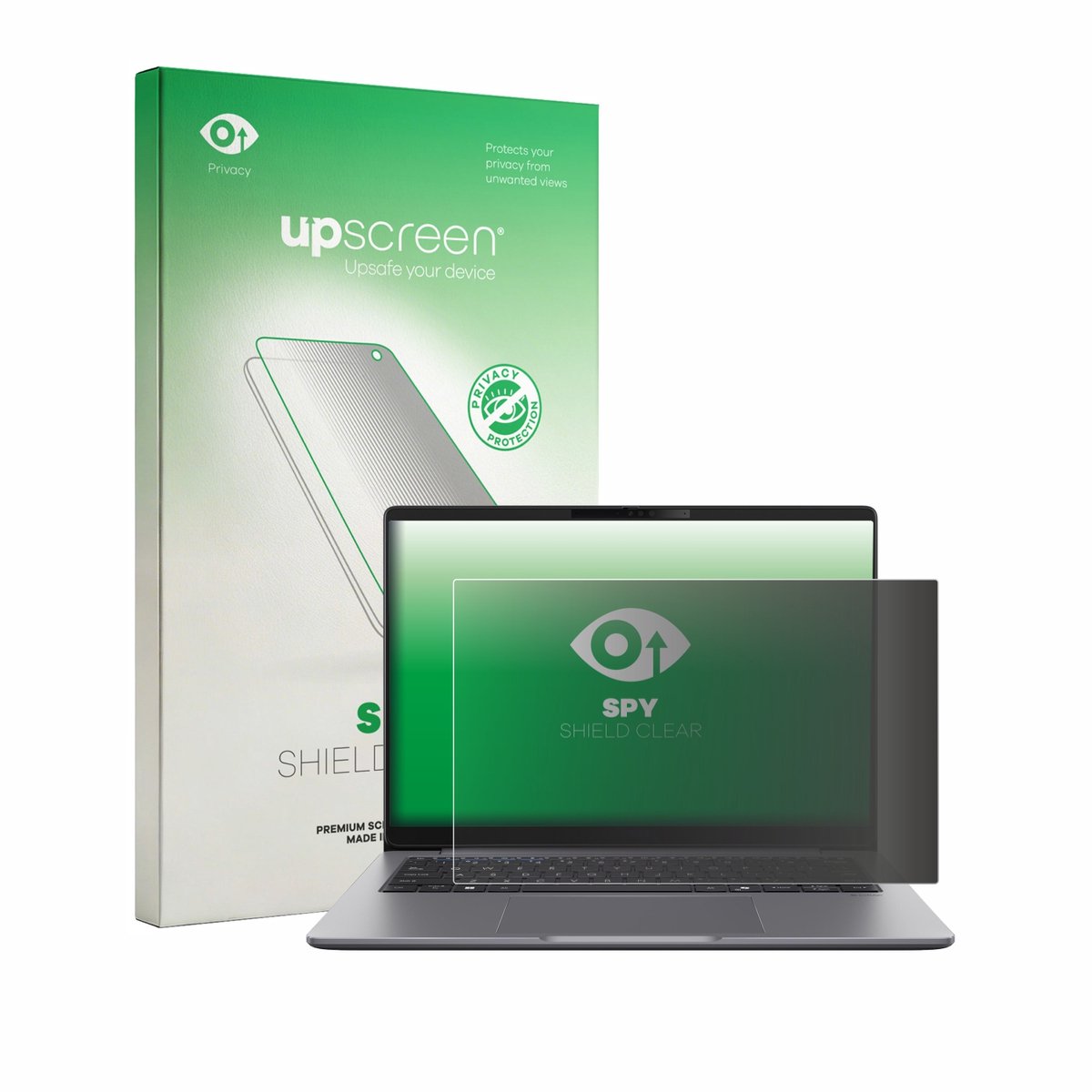 upscreen - privacy screenprotector voor ASUS ExpertBook PM3 - Folie Beschermfolie Blauwlichtfilter