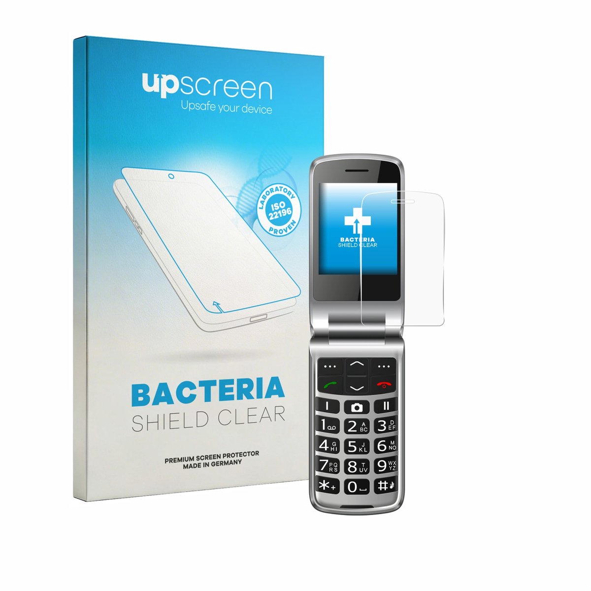upscreen - Screenprotector voor bea-fon SL645 - Folie Beschermfolie transparant antibacterieel
