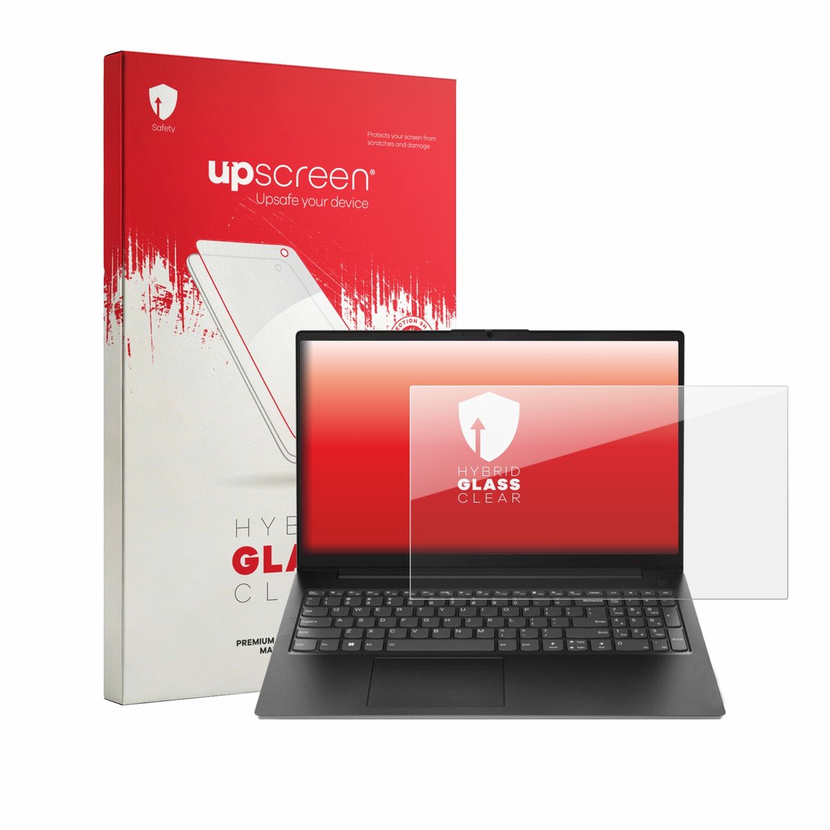 upscreen - Screenprotector voor Lenovo V15 Gen 7 - Folie Beschermfolie Beschermglas transparant