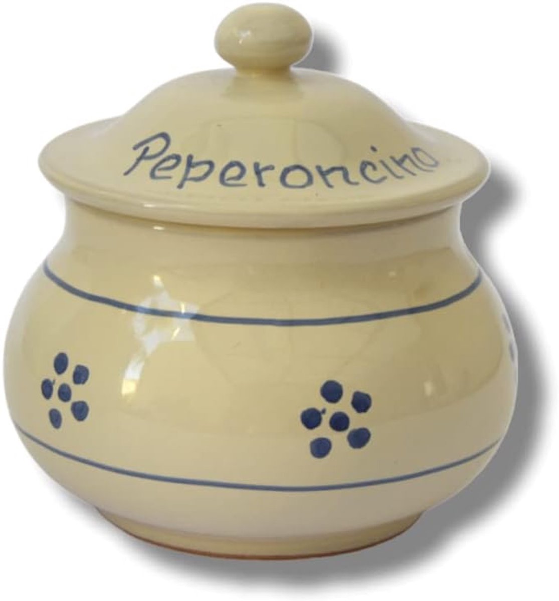 Peperstrooier sterren - terracotta container met deksel - handgemaakt design - stijlvol in de keuken - ShopVlot