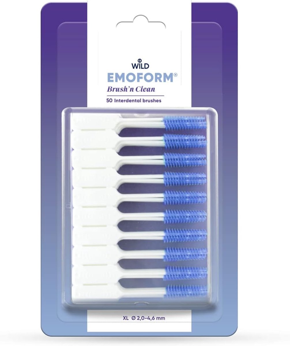 Interdentale borstels XL 2-4.6 mm - zonder metaal en latex - met natriumfluoride - ShopVlot