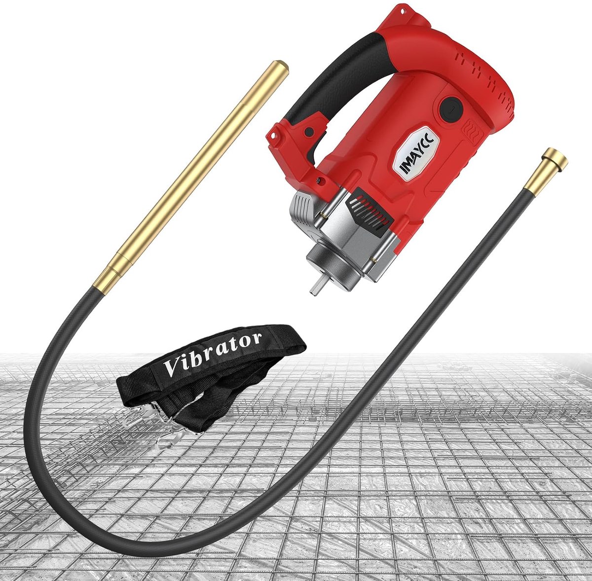 Betonrüttler 900W - elektrisch - krachtige motor - ideaal voor gladde betonafwerking - ShopVlot