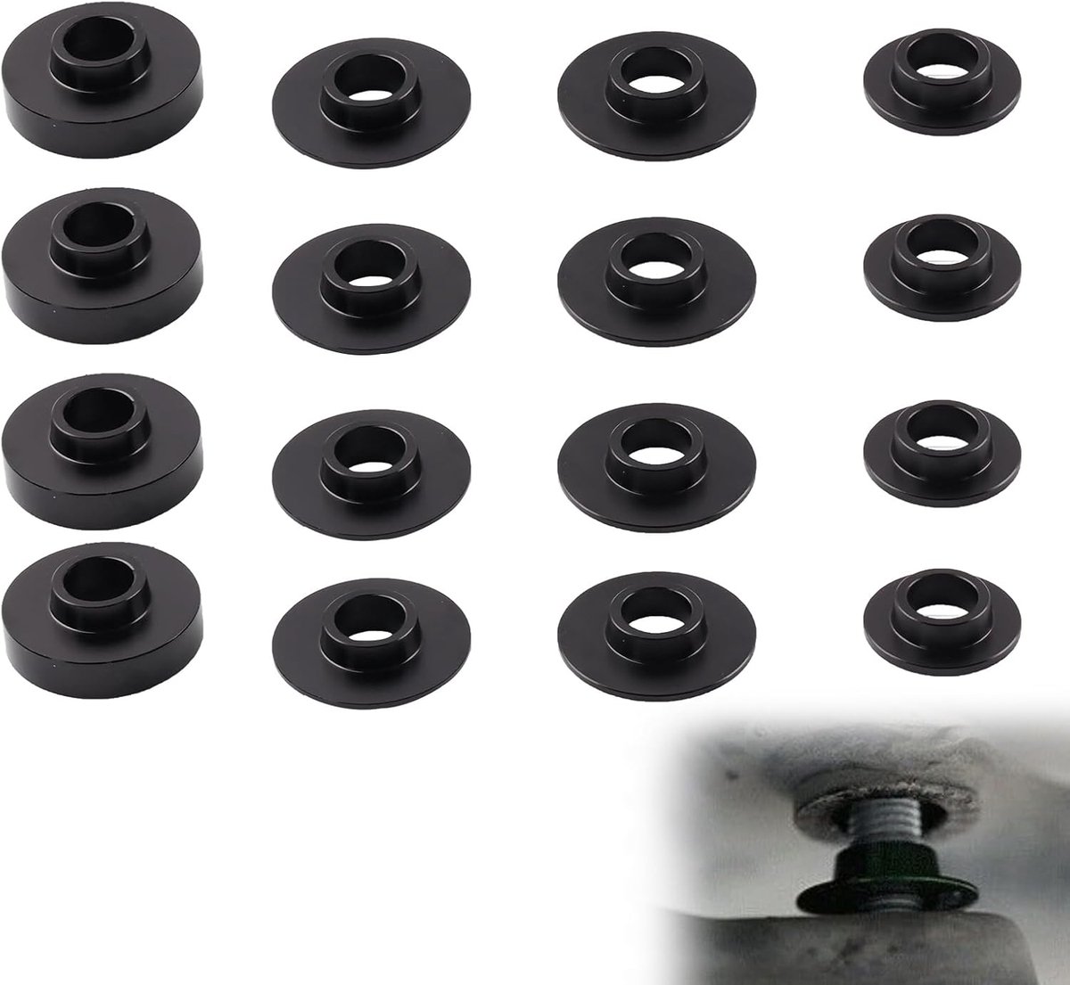 Subframe collar set - 16-delig - staal/legering - vermindert beweging - ShopVlot