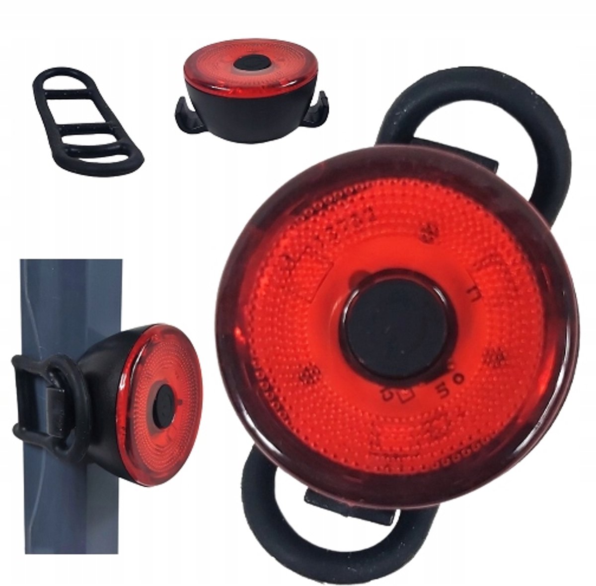 Merkloze LED Fietsachterlicht Rood - Batterijgevoed