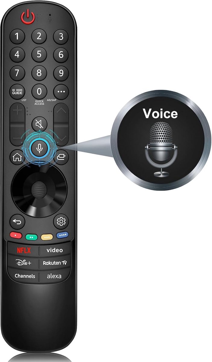 Magic Remote Control - Vervangende afstandsbediening - Geschikt voor LG UHD OLED QNED NanoCell 4K 8K Smart TV - ShopVlot