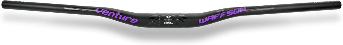Fietsstuur 35 x 820 mm - Aluminium Zwart x Paars - 20 mm Rise voor optimale controle - ShopVlot
