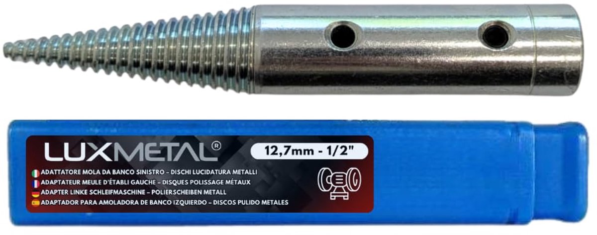Tapadapter kegeldoorn links 12,7 mm - voor polijstschijf - hoge compatibiliteit - veilig gebruik - ShopVlot