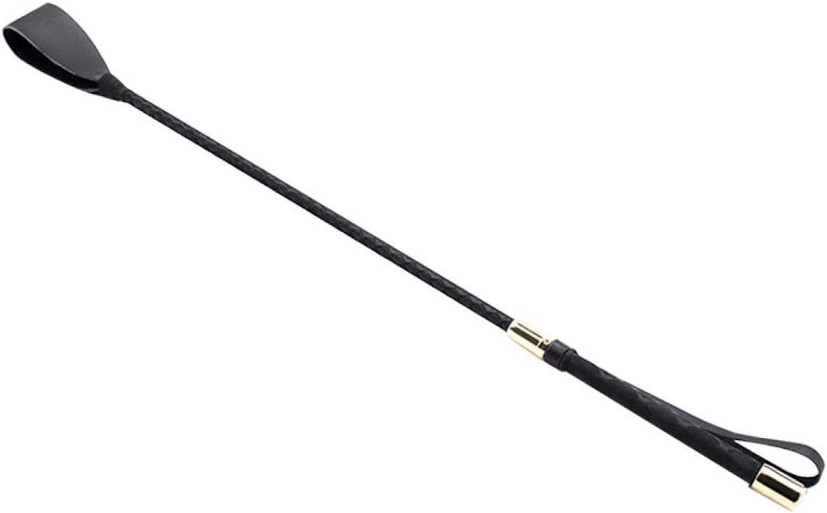 Whip 30 cm - PU leer - niet-slip handvat - ideaal voor paardrijden - ShopVlot