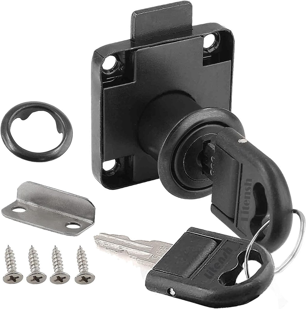 Cam Lock 22mm - Veiligheidsslot - Compact ontwerp - Ideaal voor meubels en postbussen - m-winkel