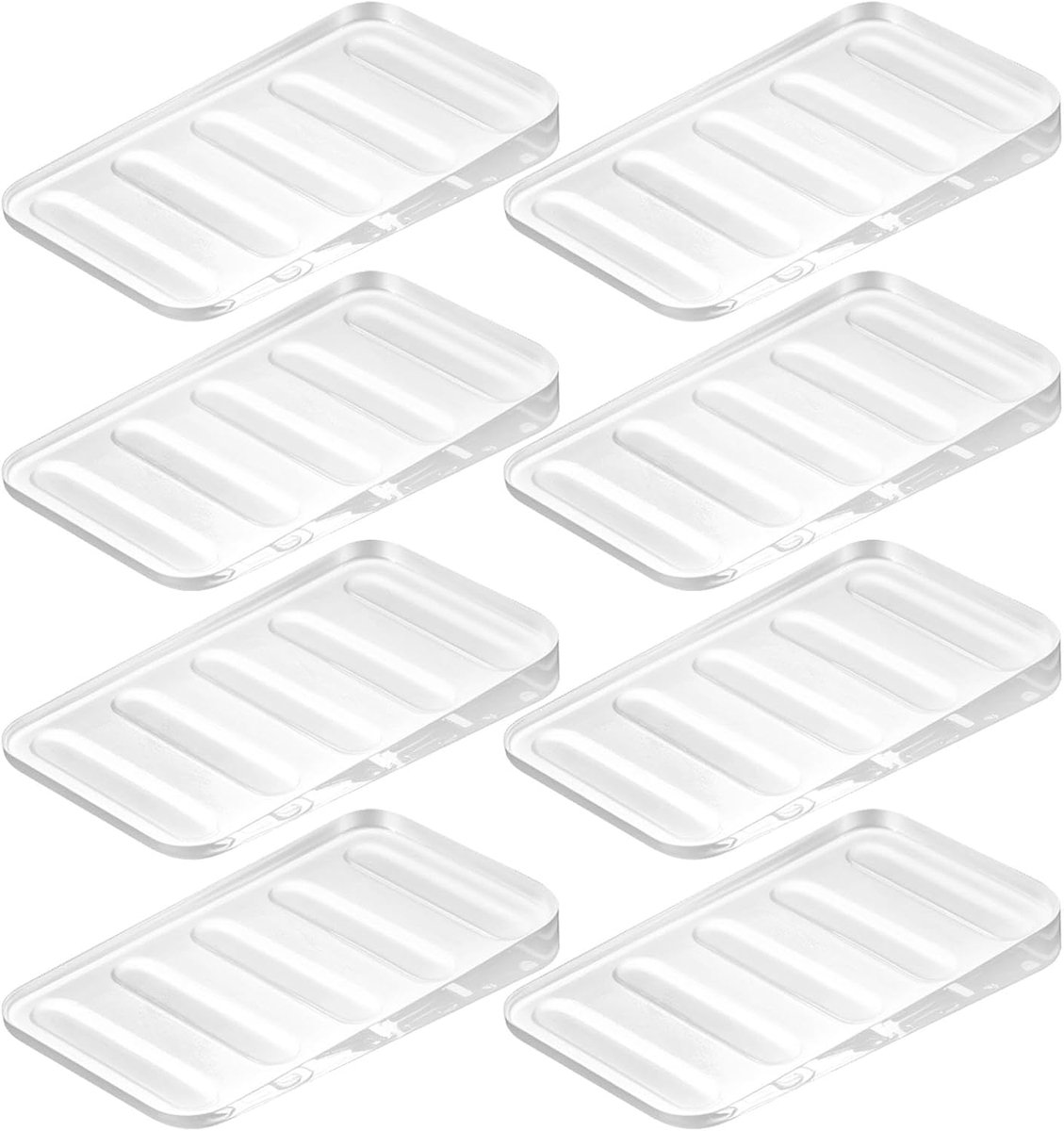 Deurwig rubber - transparant plastic - niet-slip - voorkomt schade aan vloeren - ShopVlot