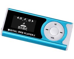 Compacte MP3 speler - Blauwe muziekspeler - MP3 - Blauw - Exclusief SD kaart - CHPN