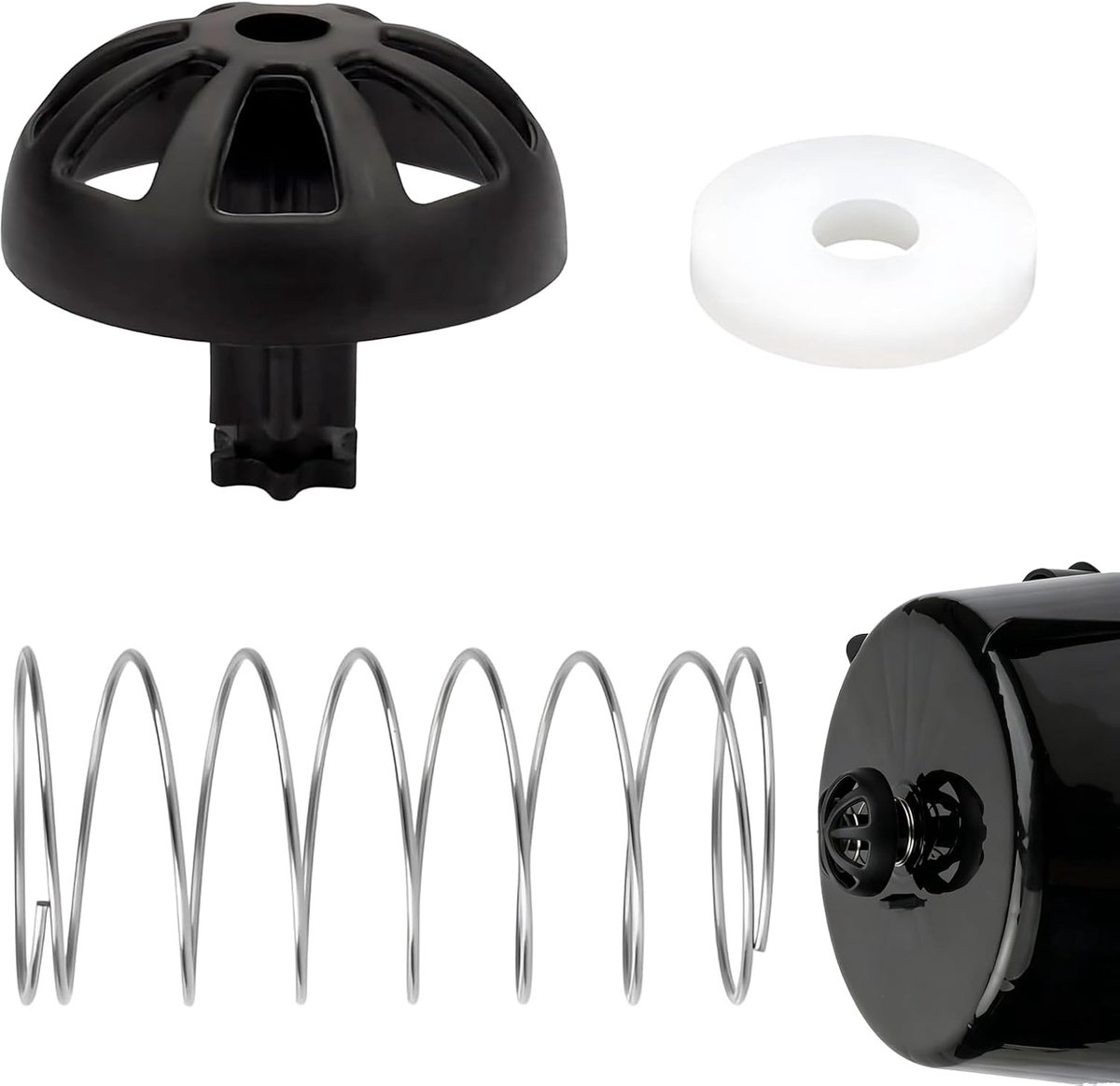 Druppelstop filterkoffiezetapparaat - magnetische veerstopper staal - voorkomt druppelen - hygiënisch koffiegenot - ShopVlot
