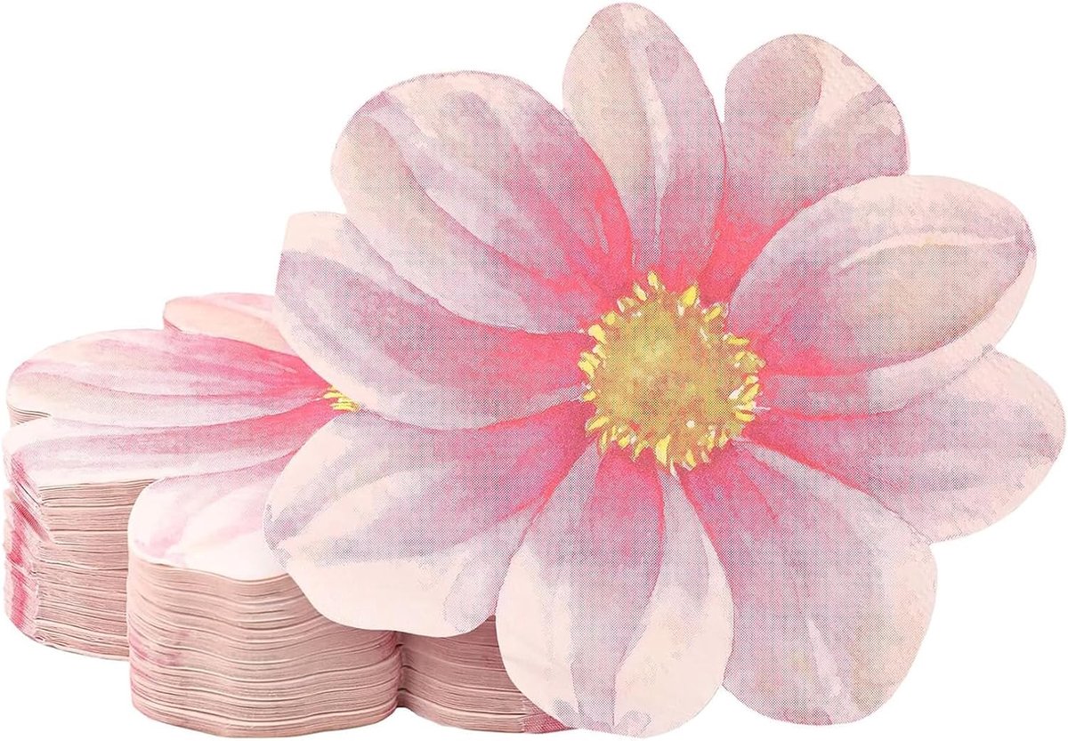 Servietten 40 stuks - 2-laags papier - bloemen design - perfect voor feestelijke gelegenheden - ShopVlot