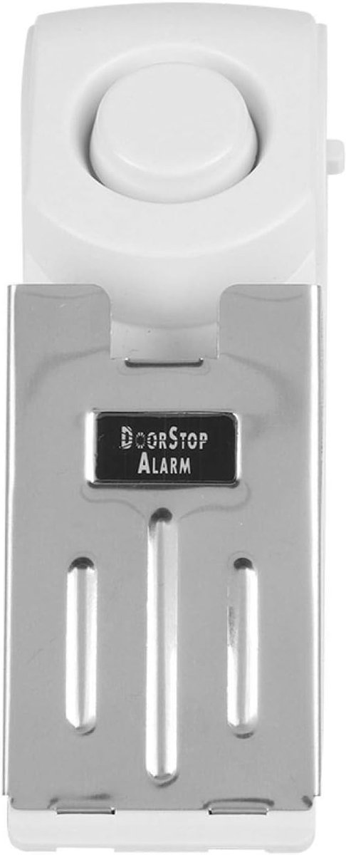 SnelShoppen - Intelligent Diefstal Alarm Draagbaar 120db RVS Stevige Deurstoppers voor Thuisgebruik - Veiligheid, Antidiefstal, Makkelijk Meeneembaar