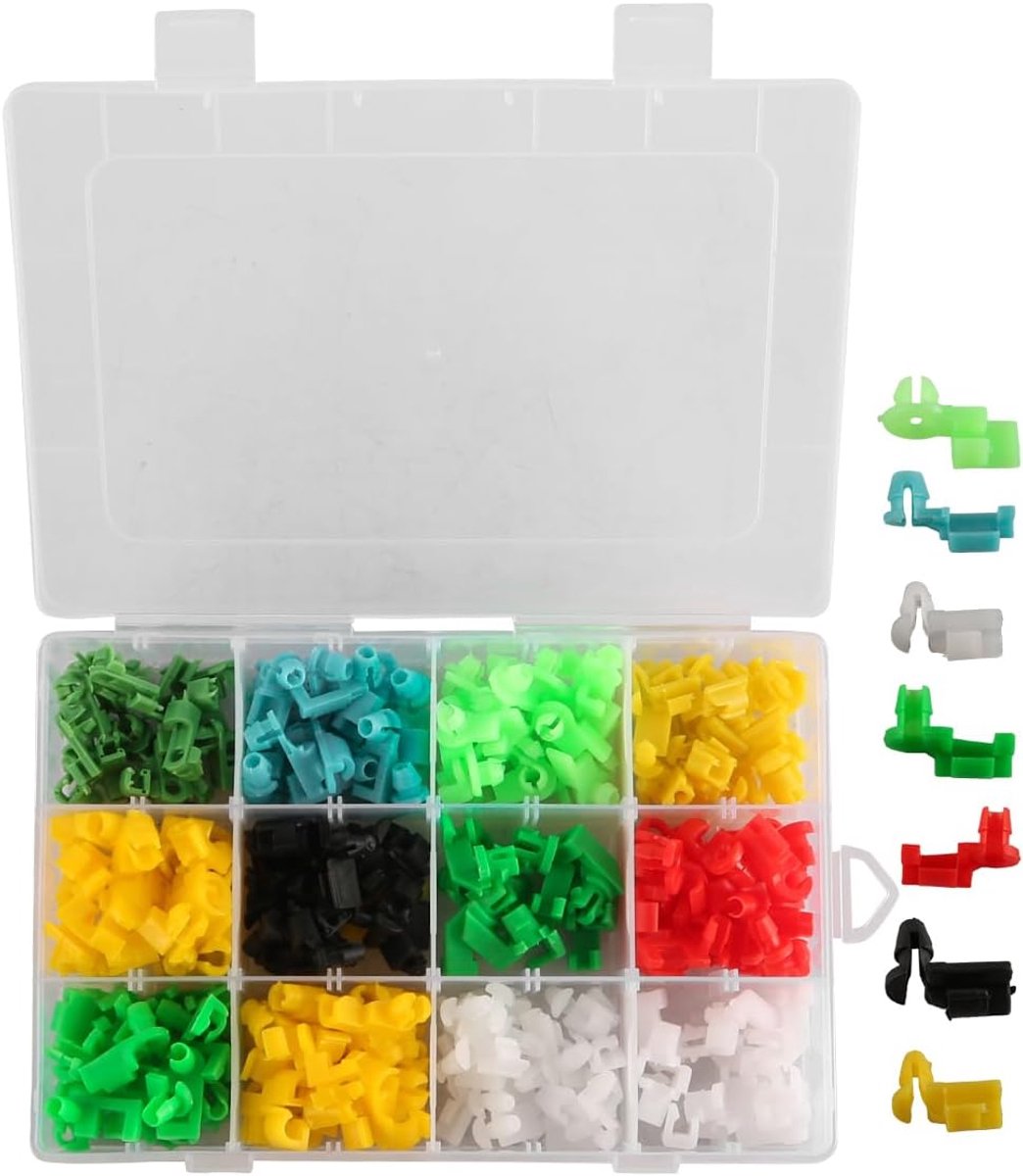Deurslot stang clips 160pcs - sterke kunststof - voor links en rechts - voorkomt problemen met de achterklep - ShopVlot