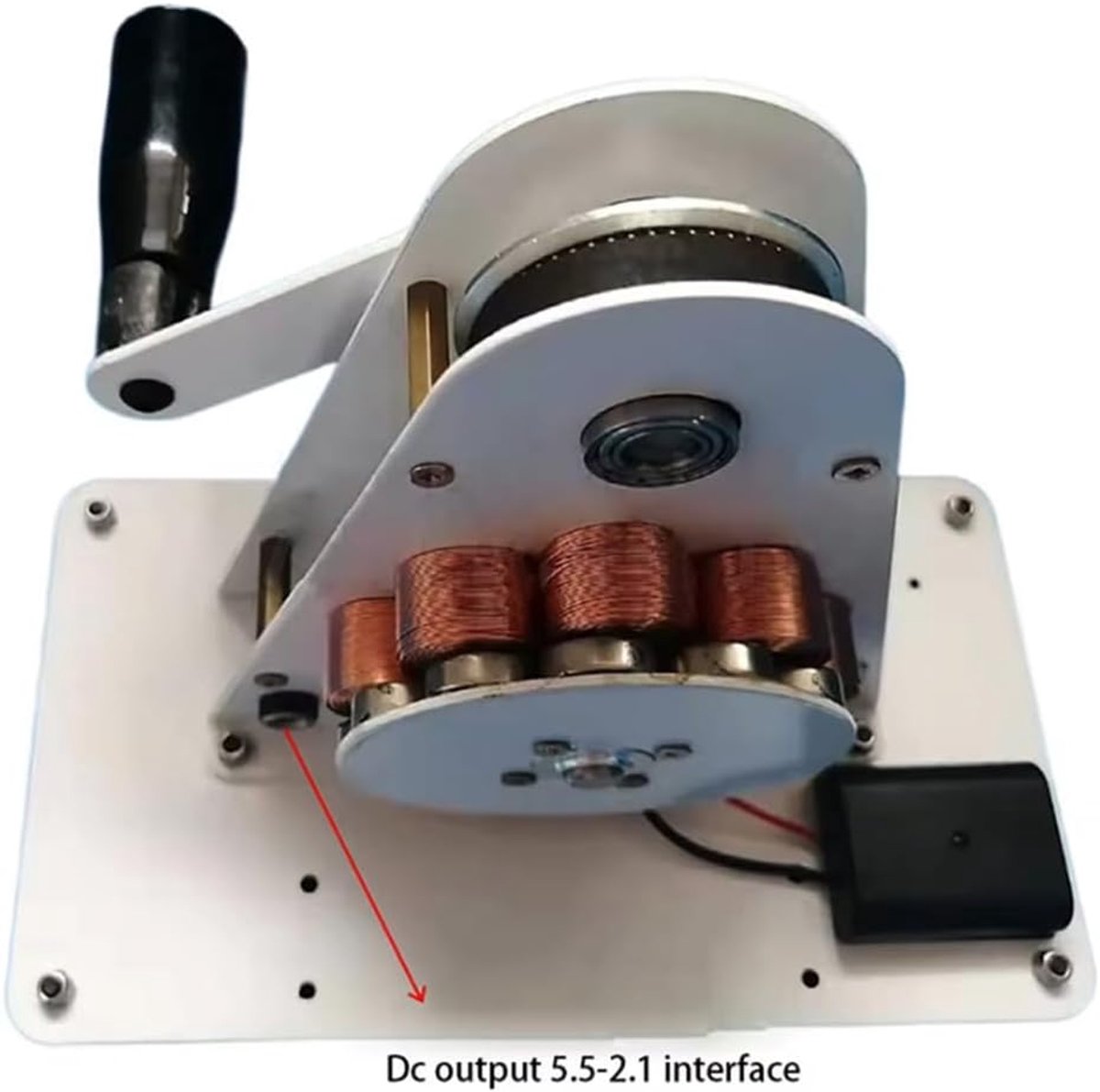 Hand Crank Generator - Draagbare Oplader - Noodstroom Opwekken - Stille Riemaandrijving - 50W - Niet gespecificeerd