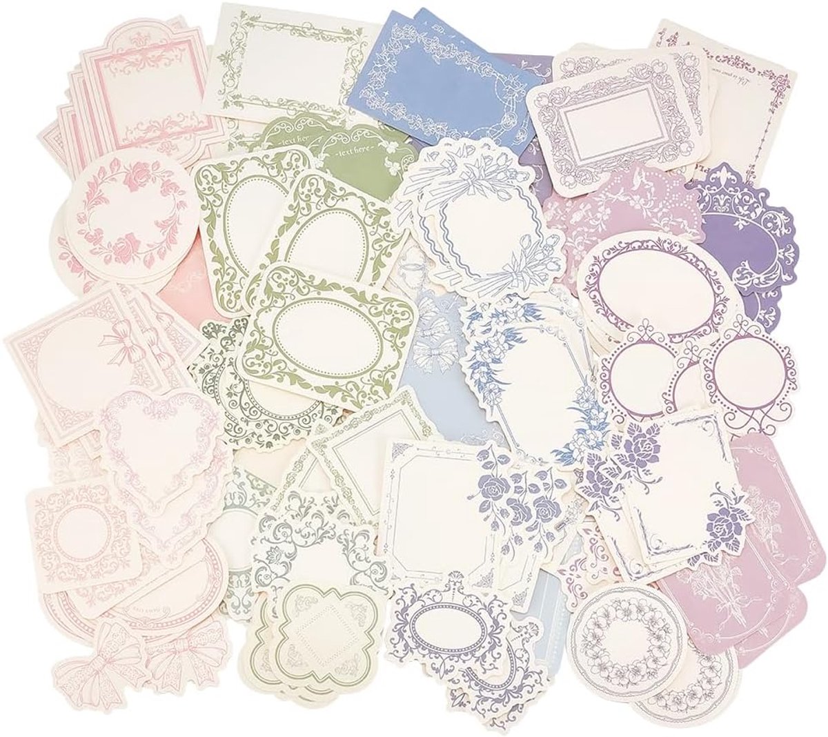 Schrijfpapier 120 stuks - Vintage stijl - Decoratieve stationery - Perfect voor scrapbooking - SnelShoppen