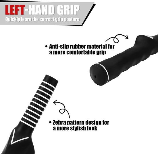 Golftrainingsgrip voor Linkshandigen - Antislip Swingtrainer Oefenhulp - Mannen Vrouwen Beginners Amateur Professionals — afbeelding 2