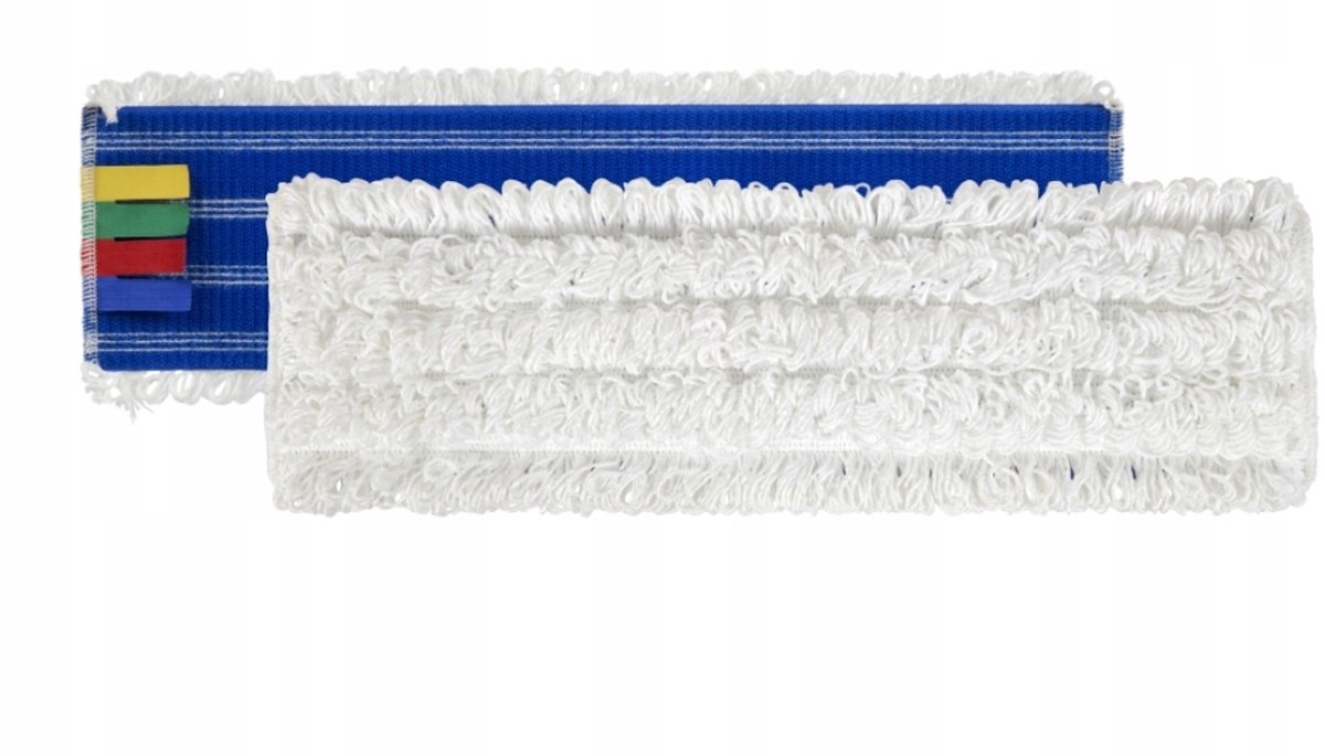 Platte microvezelmop met luizen 60cm, 0,58 DTX, schuurpapier